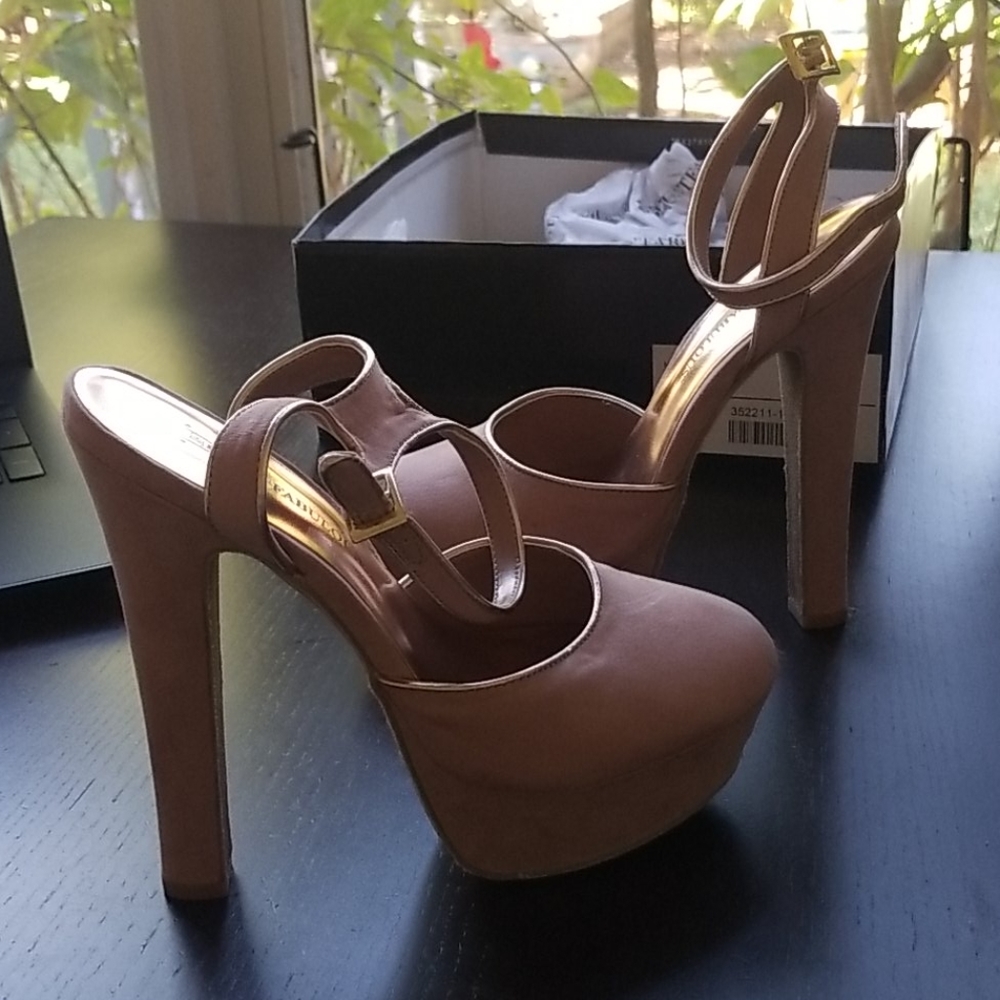 Blush platform heels - 5"